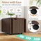 Foldable Coffee Table with Storage Cabinet and Extendable Top